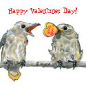 funny birds valentines day magnet keepsake