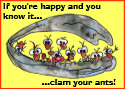 cartoon ants cartoon clam