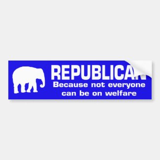 Funny Republican Bumper Sticker bumpersticker