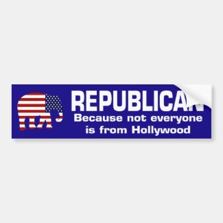 Republican Hollywood Bumper Sticker bumpersticker