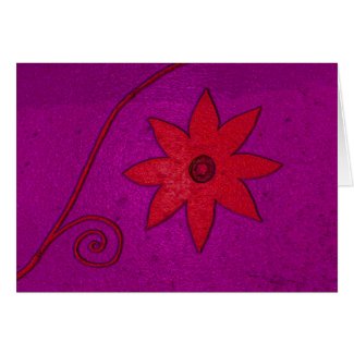 star flower red card