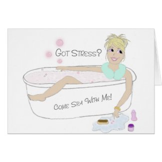 Spa Girl Card card