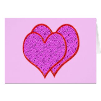 Two Hearts card
