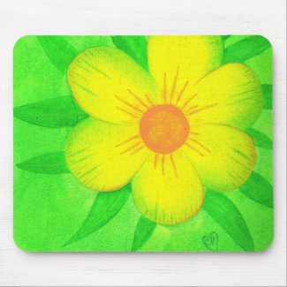 sunshine flower mouse pad mousepad