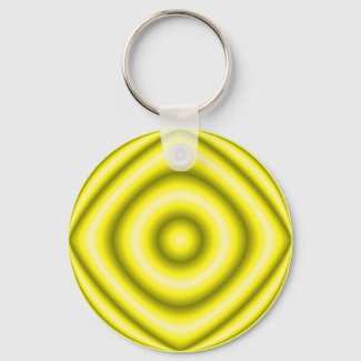 circle yellow keychain