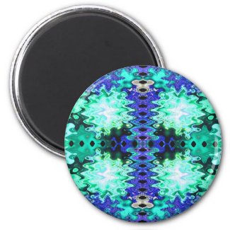 puffs blue green magnet