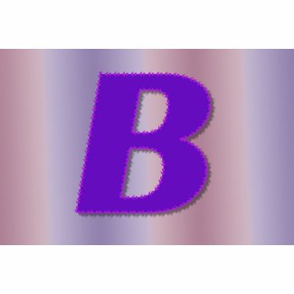 B purple monogram bag