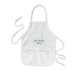 Thought Bubble Template apron