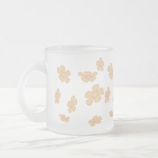 pastel flowers mug