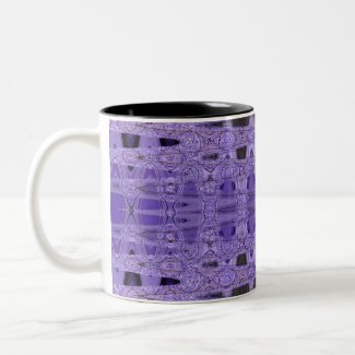 purple black abstract mug