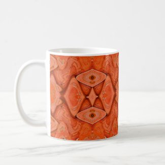 pretty orange mug