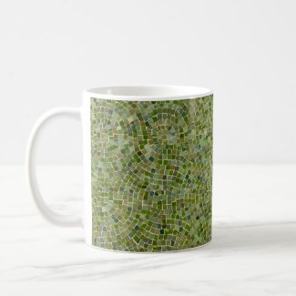 tiles green mug