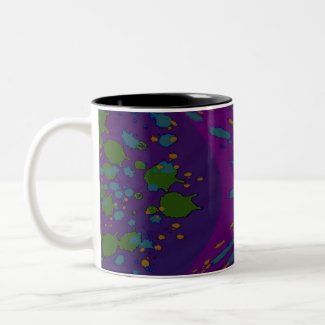 splotch purple mug
