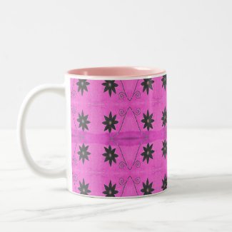 starflowers pink mug