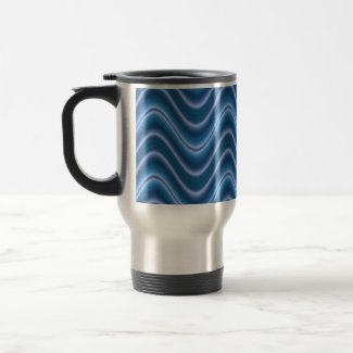 wave blue mug