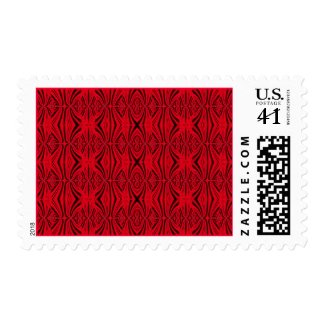 stain red fractal stamp