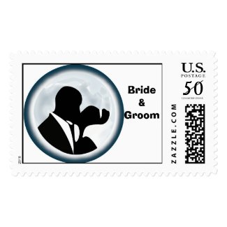 Chic Wedding Postage Stamp stamp