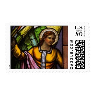 Church Windows 100 stamp