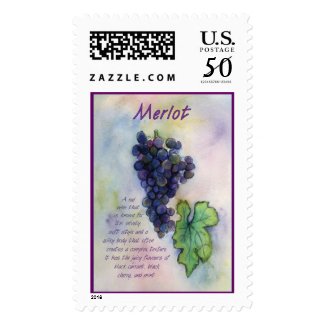 Merlot Wine Stamp stamp