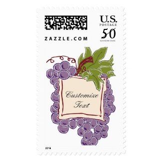 Custom Wine Label Wedding Invitation stamp
