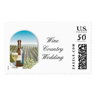 Wine Country Wedding stamp