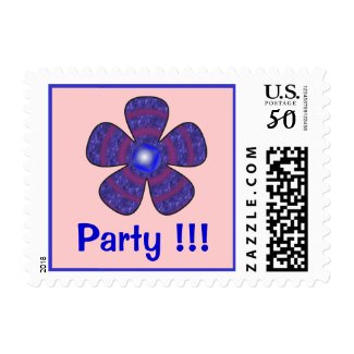 Party flower stamp