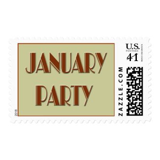 january party 5 stamp