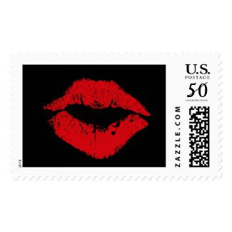 Red Lips Stamp stamp