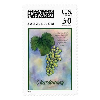 Chardonnay Wine Stamp stamp