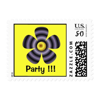 floral Party stamp