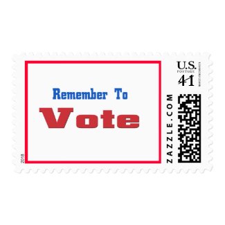Remember to Vote stamp