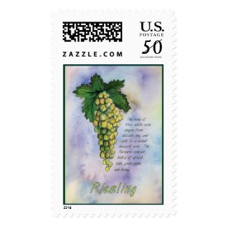 Riesling Wine Stamp stamp