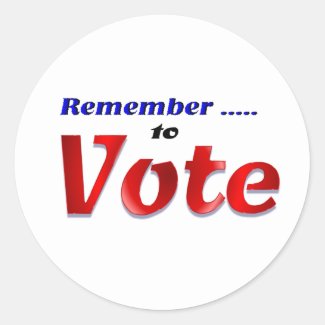 Remember to Vote sticker