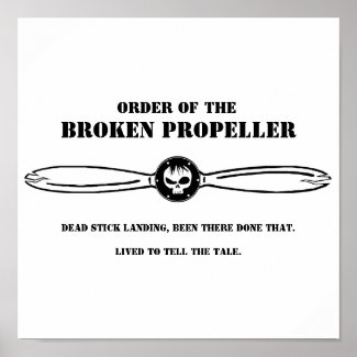 Order of the Broken Propeller Poster print