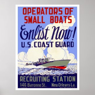 Enlist now!  U.S. Coast Guard - WPA print