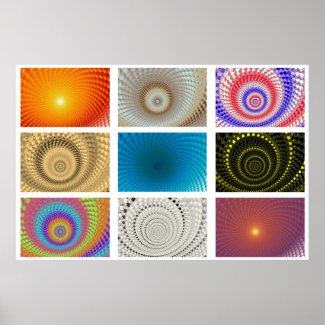 Tableau of Circles Poster print