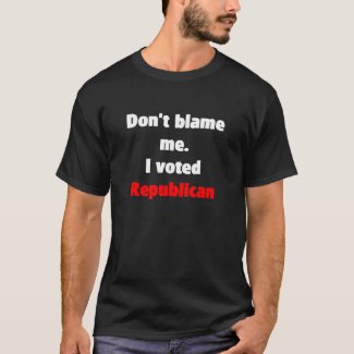 Don't blame me (Republican) T-Shirt shirt