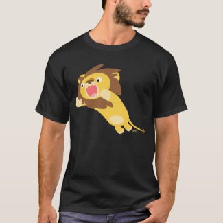 Very Hungry Cartoon Lion T-shirt shirt