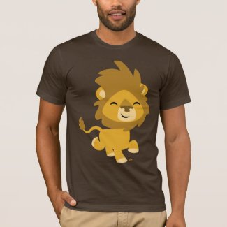 Happy Cartoon Lion T-shirt shirt