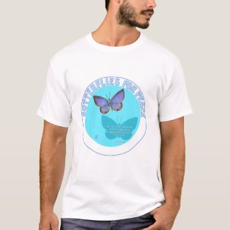 'Miami Blue Butterflies for Peace' #2 shirt