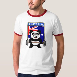 Australia Weightlifting Panda shirt