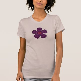 purple flower shirt