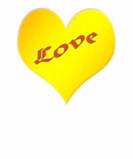 love yellow heart shirt