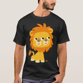 Two-Faced, the cuttest cartoon lion T-shirt shirt