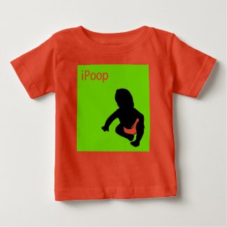iPoop baby onesie shirt