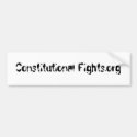 Constitutional Fights White Sticker bumpersticker