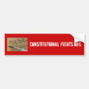 Constitutional Fights Red Sticker bumpersticker