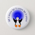 Let It Snow Button Badge button