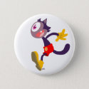Monocular cat cartoon button badge button