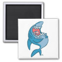The Laughing Shark cartoon magnet magnet